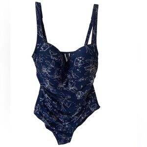Niptuck swimsuit in navy with silver size US 10 gently used